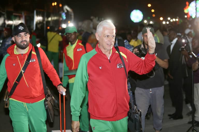 Hubert Velud, head coach of Burkina Faso during the 2023 Africa Cup of Nations Afcon Burkina Faso team arrivals in Bouake, Ivory Coast on 11 January 2024 - Photo by Icon Sport