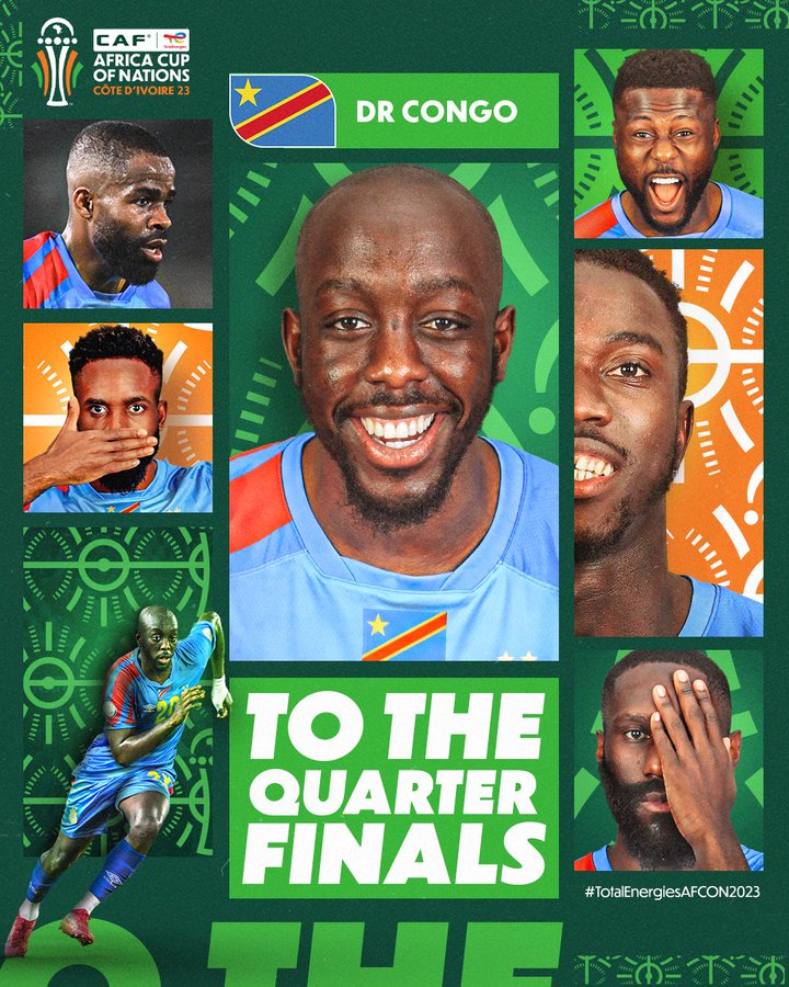 Mpasi encoie la RD Congo en quarts de finale