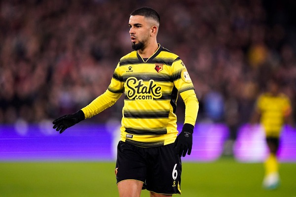 Watford's Imran Louza during the Premier League match at the London Stadium, UK. Picture date: Tuesday February 8, 2022. - Photo by Icon sport