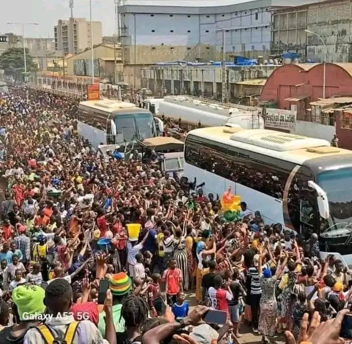 Le Syli de Guinée accueilli en très grandes pompes