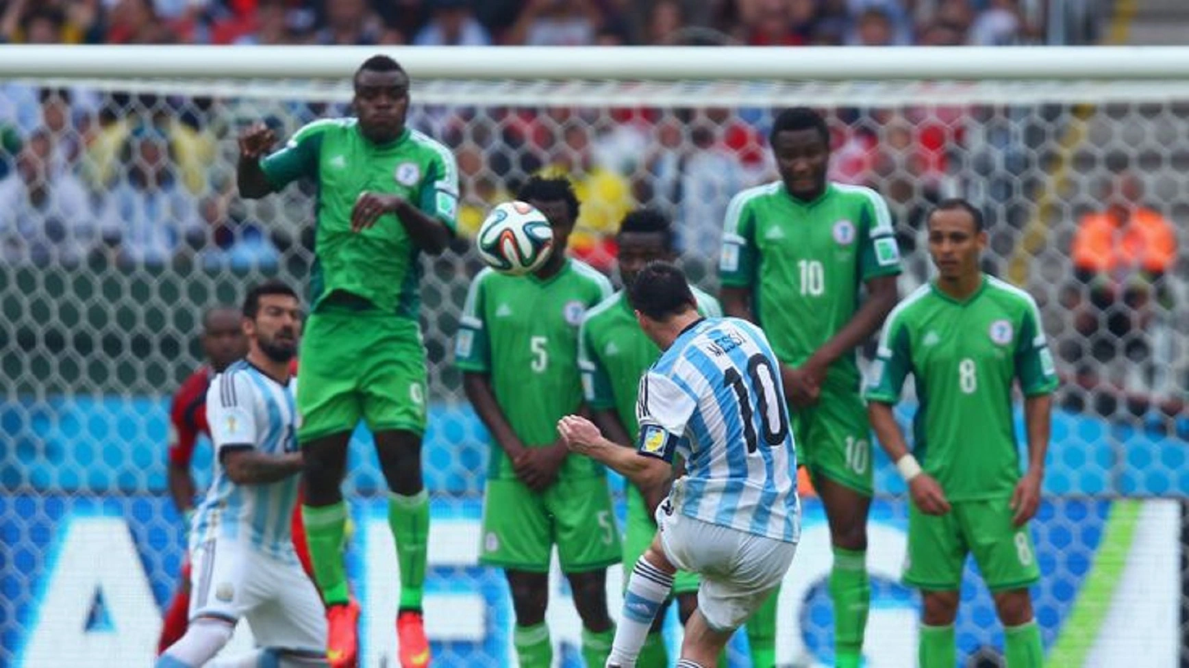 Messi face au Nigeria