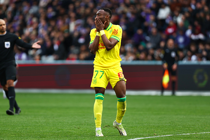 Benie TRAORE of Nantes  during the Ligue 1 Uber Eats match between Toulouse Football Club and Football Club de Nantes at Stadium de Toulouse on February 11, 2024 in Toulouse, France. (Photo by Romain Perrocheau/FEP/Icon Sport)   - Photo by Icon Sport