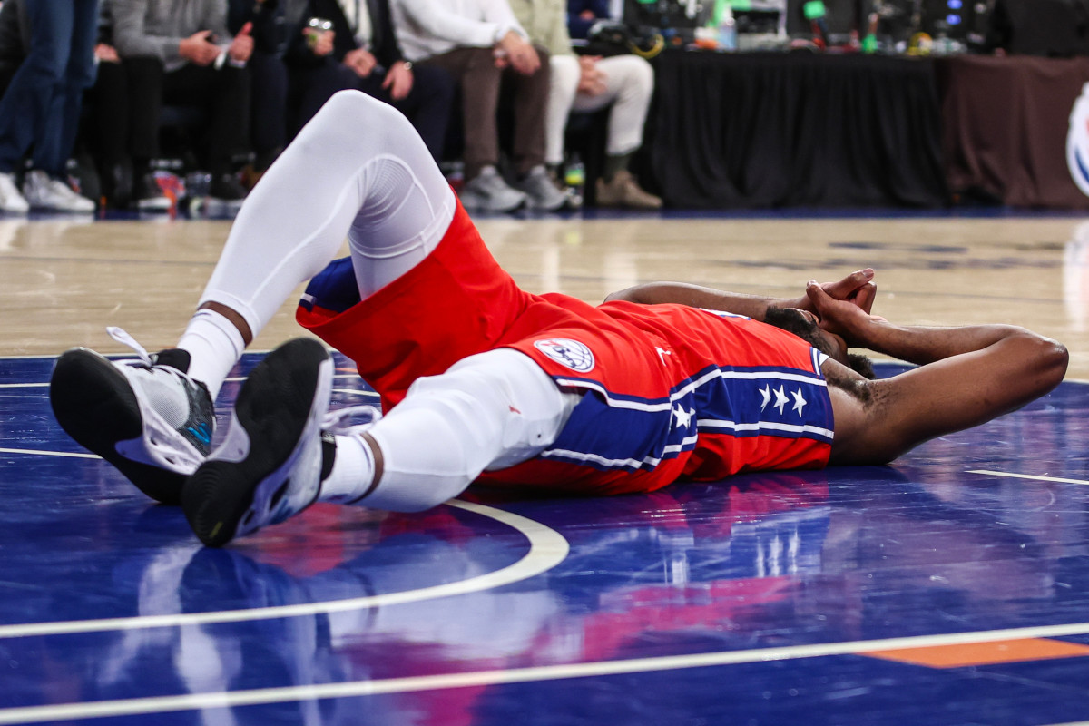 Joel Embiid blessure contre New-York