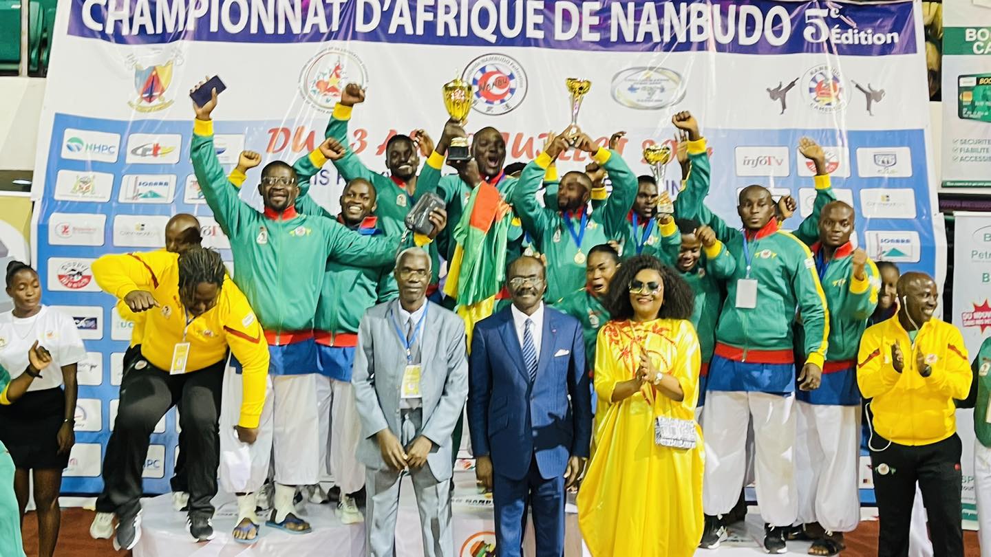 La team Cameroon en or