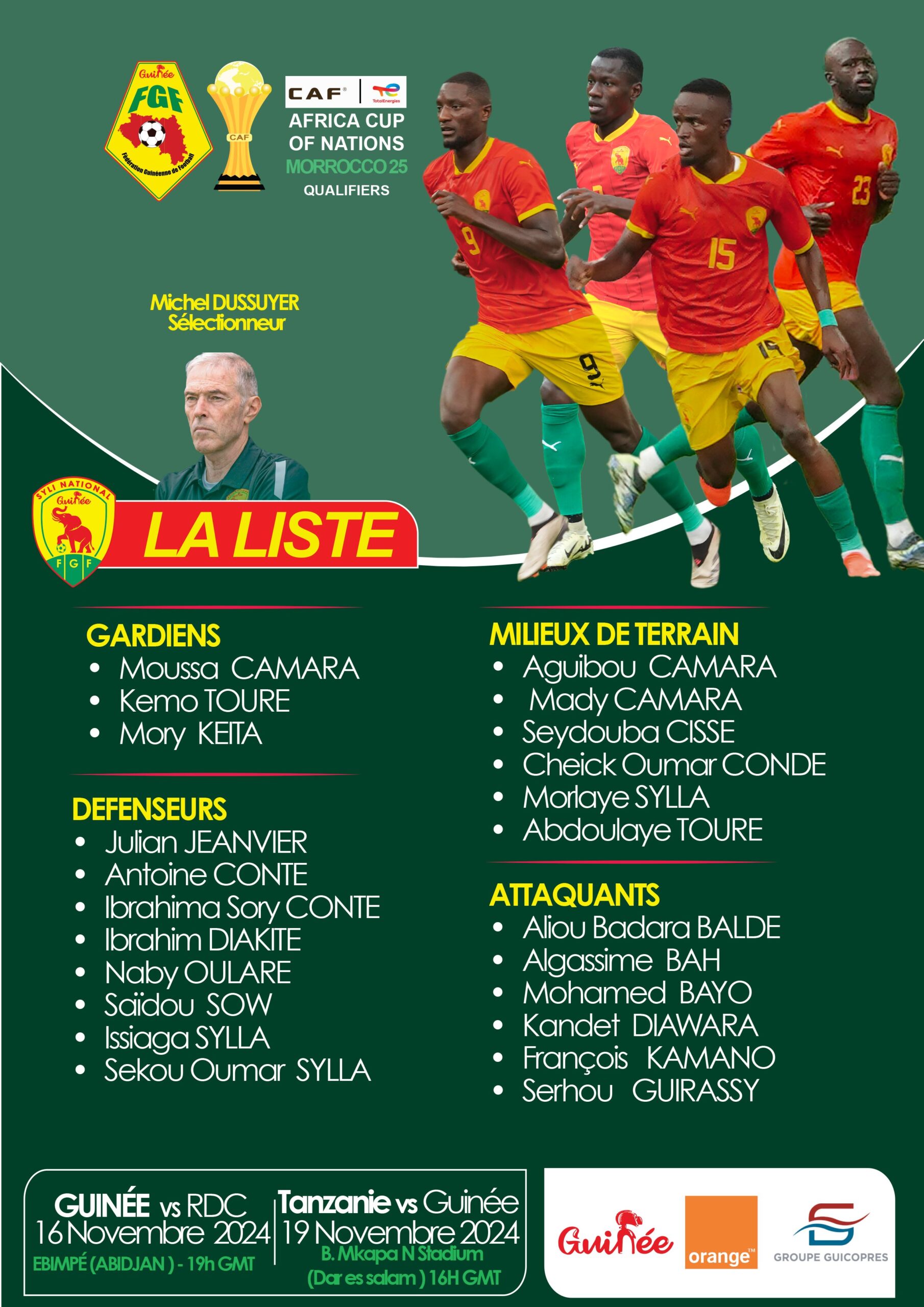 liste guinée