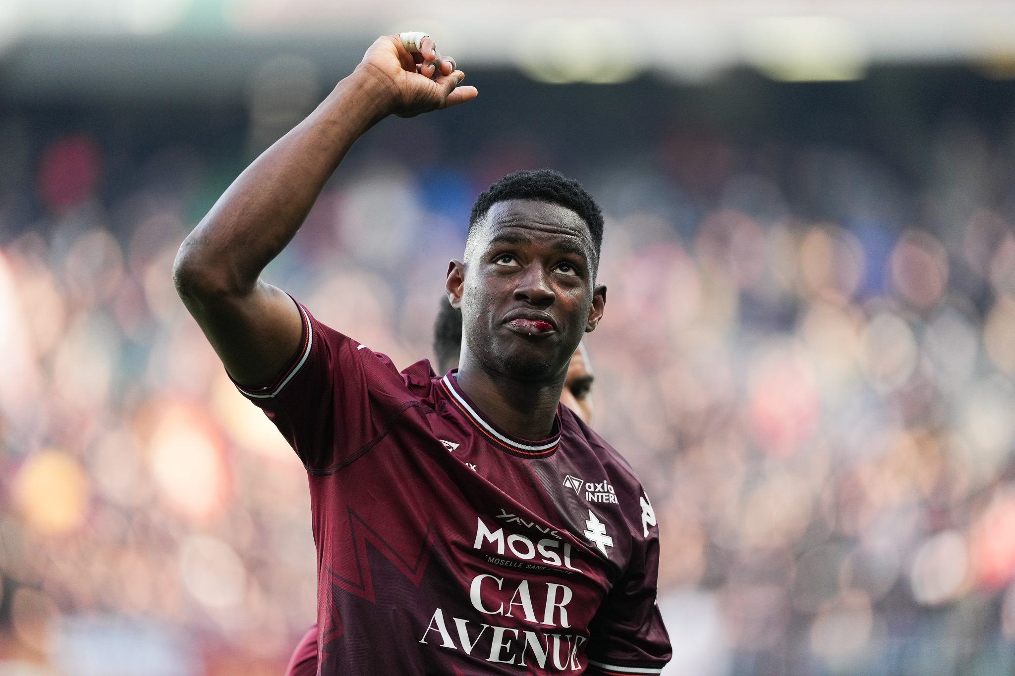 Idrissa GUEYE of Metz celebrates during the Ligue 2 BKT match between Metz and Paris at Stade Saint-Symphorien on January 18, 2025 in Metz, France.  (Photo by Dave Winter FEP/Icon Sport)   - Photo by Icon Sport