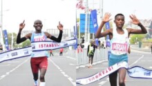 Alex Matata et Miriam Chebet semi-marathon Istanbul