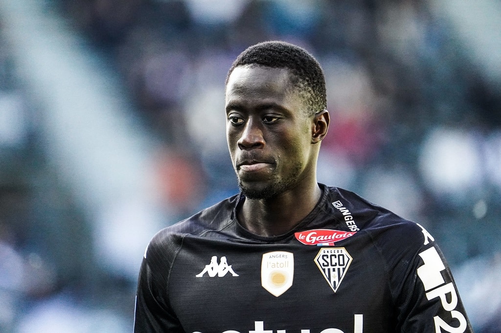 Ibrahima NIANE of Angers during the Ligue 1 Uber Eats match between Angers and Lille at Stade Raymond Kopa on April 8, 2023 in Angers, France. (Photo by Eddy Lemaistre/Icon Sport)