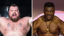 « Si je te touche, tu vas dormir » Eddie Hall prévient Francis Ngannou